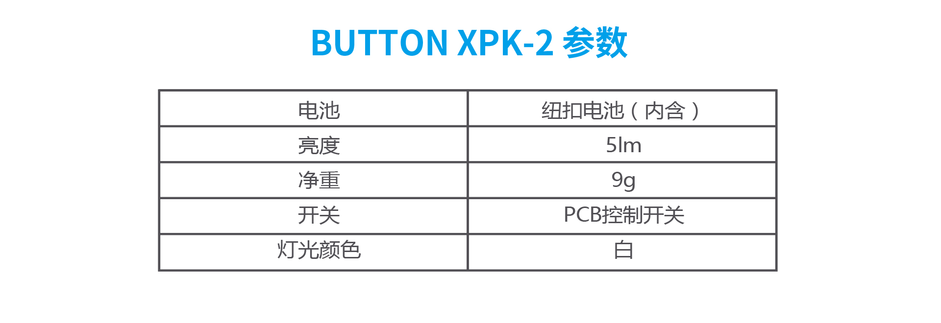 BUTTON XPK-2钥匙灯